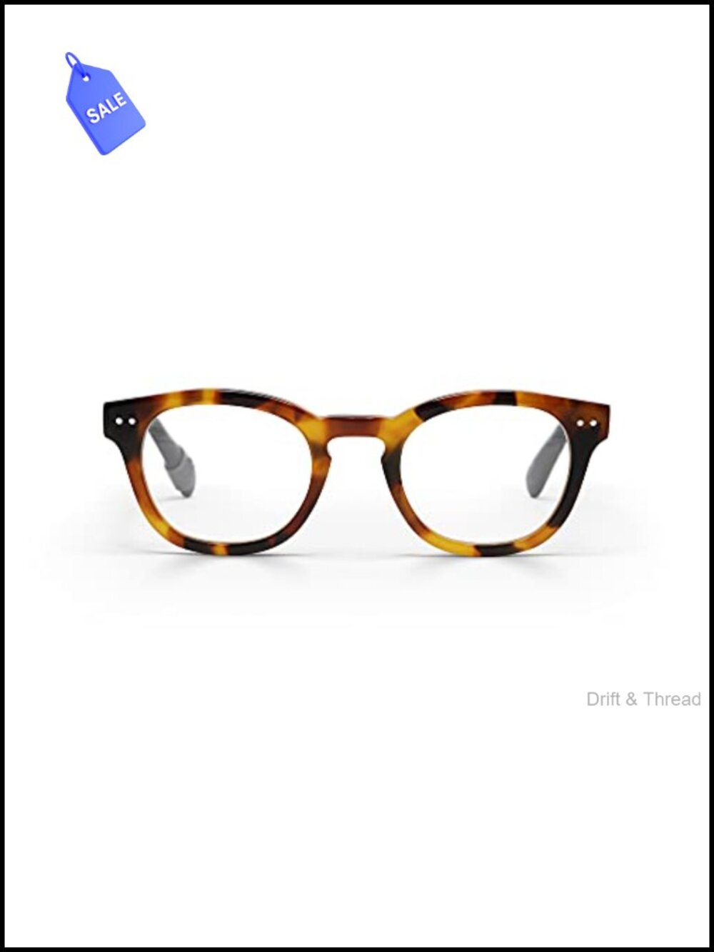 Round Blue Light Reading Glasses Luxury Acetate Spring Hinge Scratch Resistant